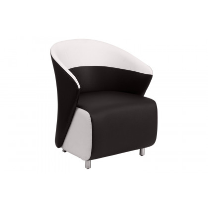 BLNK - Pasithea LeatherSoft Curved Barrel Back Lounge Chair