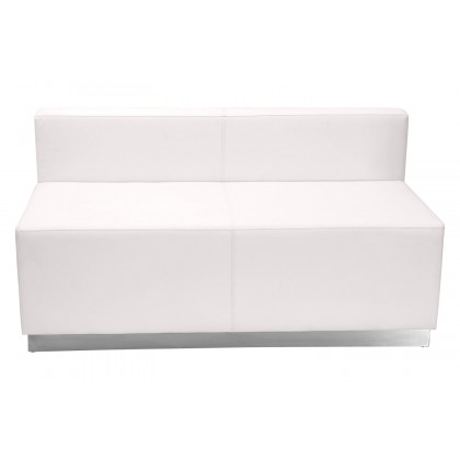 BLNK HERCULES Alon Series LeatherSoft Reception Configuration 15 Pieces - Melrose White