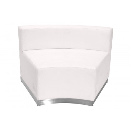 BLNK HERCULES Alon Series Set 2 LeatherSoft Reception Configuration 8 Pieces - Melrose White