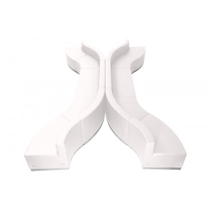 BLNK - HERCULES Alon Series Set 4 LeatherSoft Reception Configuration 10 Pieces