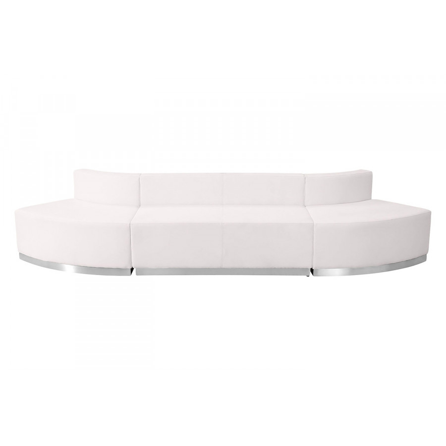 BLNK HERCULES Alon Series Set 7 LeatherSoft Reception Configuration 3 Pieces - Melrose White