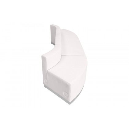 BLNK HERCULES Alon Series Set 7 LeatherSoft Reception Configuration 3 Pieces - Melrose White