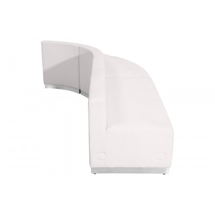 BLNK HERCULES Alon Series Set 8 LeatherSoft Reception Configuration 3 Pieces - Melrose White