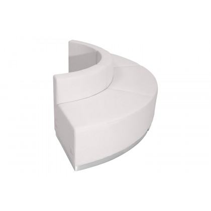 BLNK HERCULES Alon Series Set 9 LeatherSoft Reception Configuration 3 Pieces - Melrose White