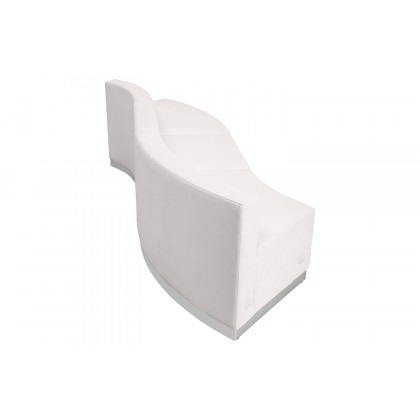 BLNK HERCULES Alon Series Set 10 LeatherSoft Reception Configuration 3 Pieces - Melrose White