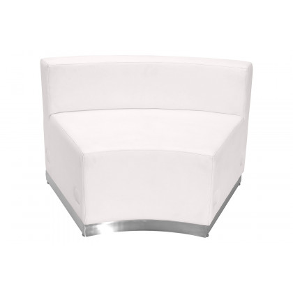BLNK HERCULES Alon Series Set 6 LeatherSoft Reception Configuration 4 Pieces - Melrose White