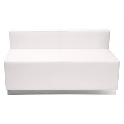 BLNK HERCULES Alon Series Set 11 LeatherSoft Reception Configuration 3 Pieces - Melrose White