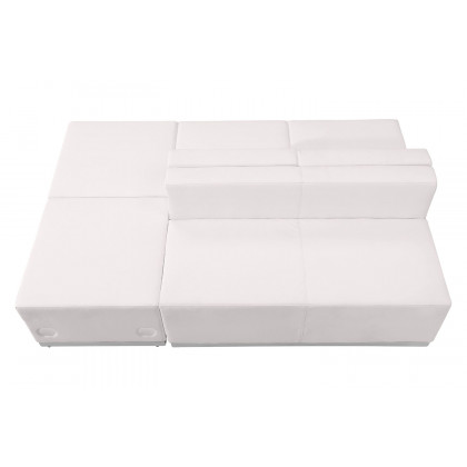 BLNK - HERCULES Alon Series Set 8 LeatherSoft Reception Configuration 4 Pieces