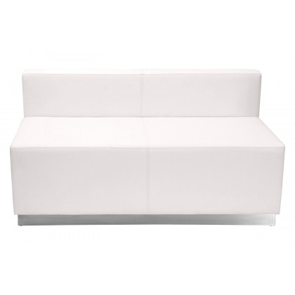 BLNK HERCULES Alon Series Set 8 LeatherSoft Reception Configuration 4 Pieces - Melrose White