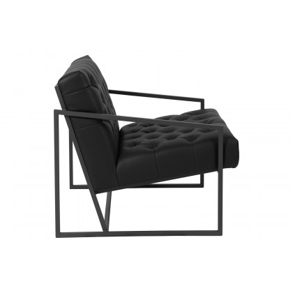BLNK HERCULES Madison Series LeatherSoft Lounge Chair - Black