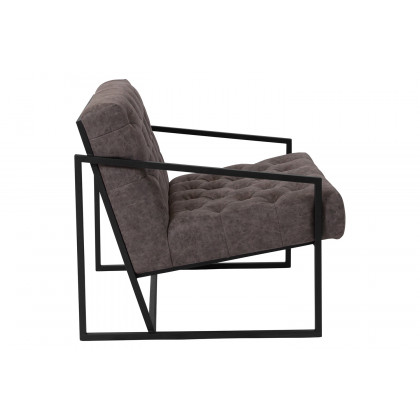 BLNK HERCULES Madison Series LeatherSoft Lounge Chair - Retro Gray