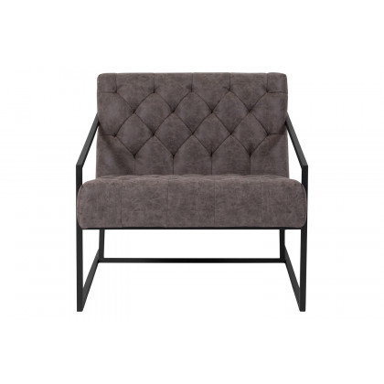 BLNK HERCULES Madison Series LeatherSoft Lounge Chair - Retro Gray