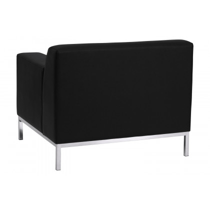 BLNK - HERCULES Definity Series LeatherSoft Contemporary Chair with Stainless Steel Frame