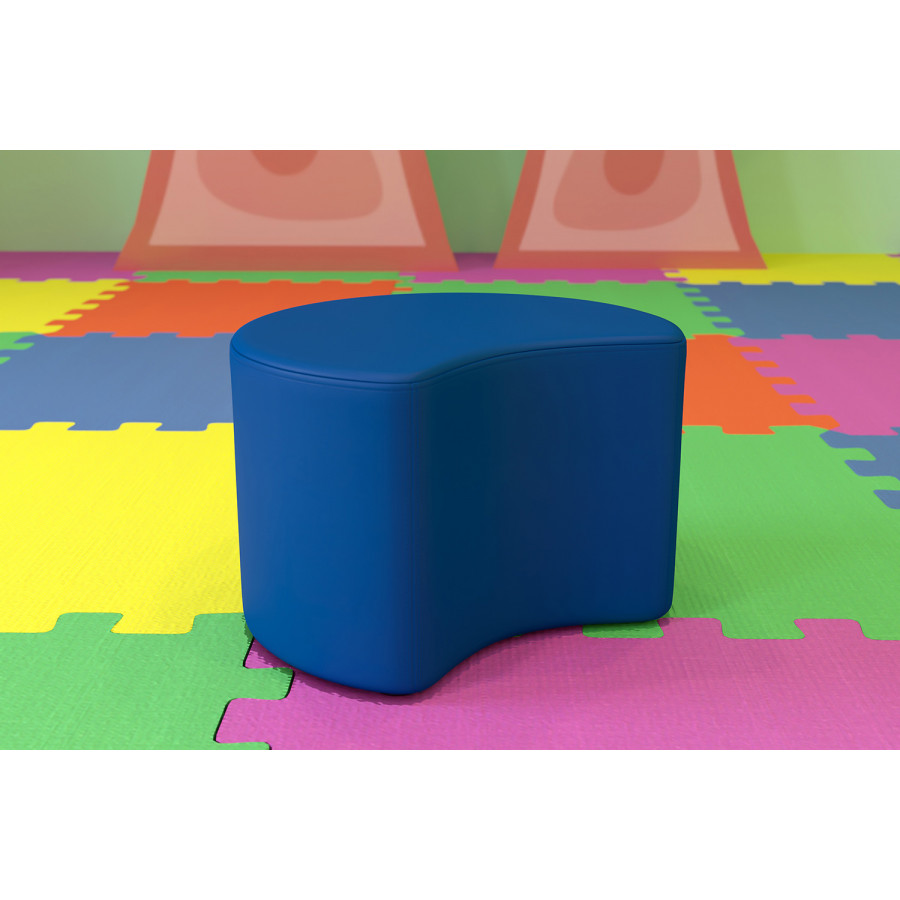 BLNK Nicholas Moon Flexible Soft Seating - Blue, 12"H Seat