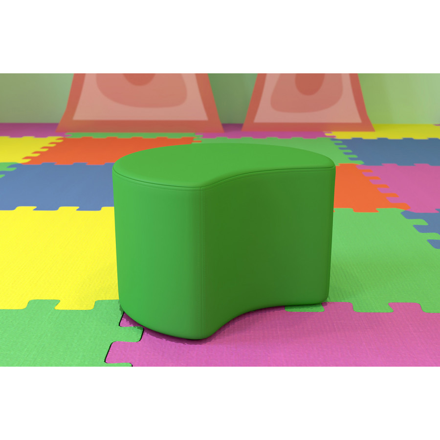 BLNK Nicholas Moon Flexible Soft Seating - Green, 12"H Seat