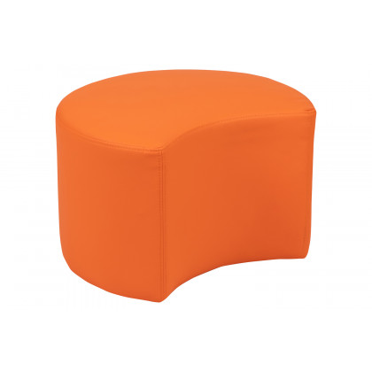 BLNK Nicholas Moon Flexible Soft Seating - Orange, 12"H Seat