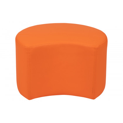 BLNK Nicholas Moon Flexible Soft Seating - Orange, 12"H Seat