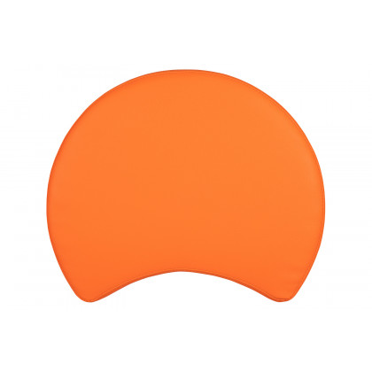 BLNK Nicholas Moon Flexible Soft Seating - Orange, 12"H Seat