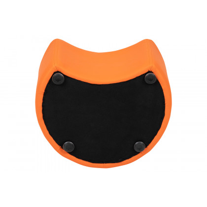 BLNK Nicholas Moon Flexible Soft Seating - Orange, 12"H Seat