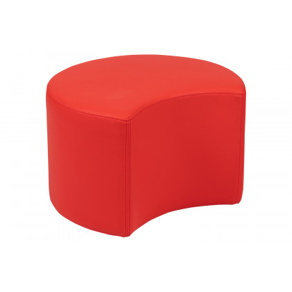 BLNK Nicholas Moon Flexible Soft Seating - Red, 12"H Seat