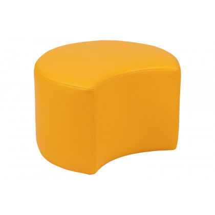 BLNK Nicholas Moon Flexible Soft Seating - Yellow, 12"H Seat