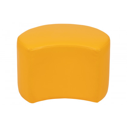 BLNK Nicholas Moon Flexible Soft Seating - Yellow, 12"H Seat