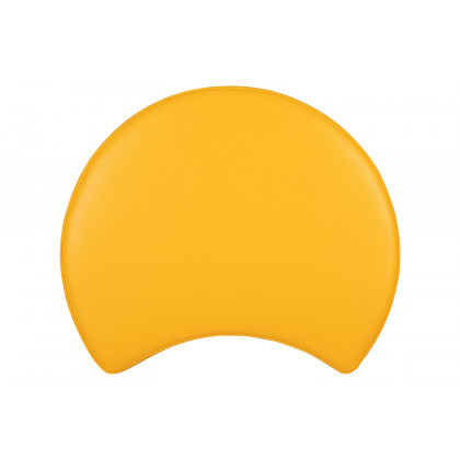 BLNK Nicholas Moon Flexible Soft Seating - Yellow, 12"H Seat