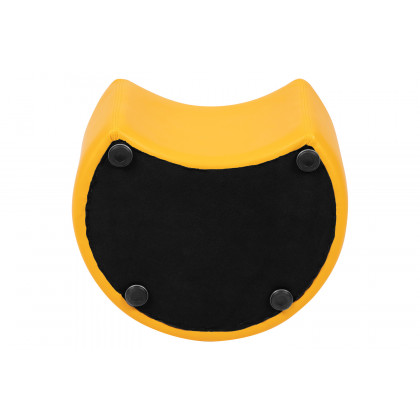 BLNK Nicholas Moon Flexible Soft Seating - Yellow, 12"H Seat
