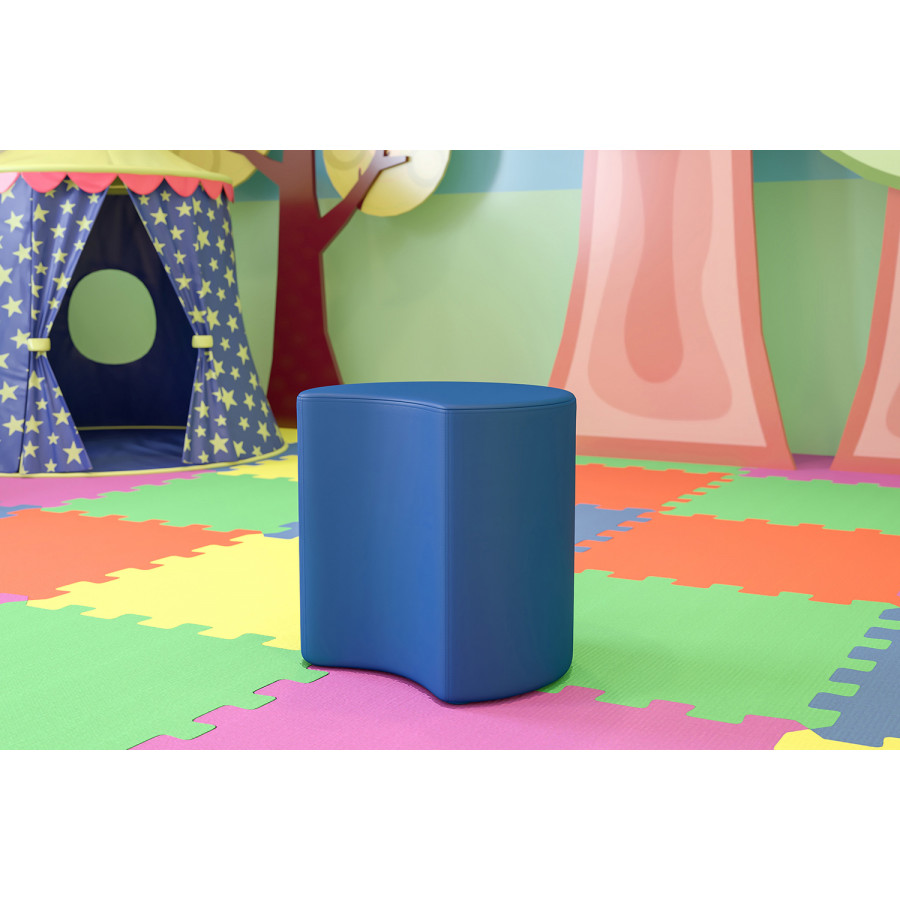 BLNK Nicholas Moon Flexible Soft Seating - Blue, 18"H Seat