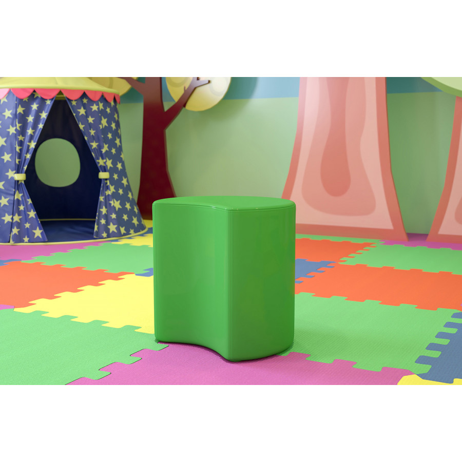 BLNK Nicholas Moon Flexible Soft Seating - Green, 18"H Seat