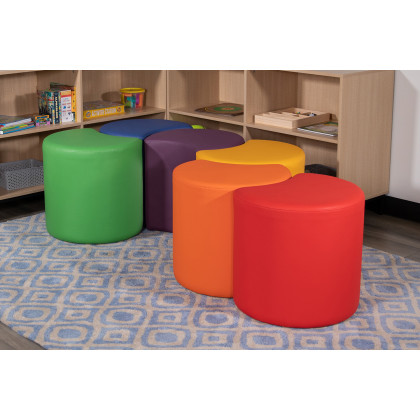 BLNK Nicholas Moon Flexible Soft Seating - Green, 18"H Seat