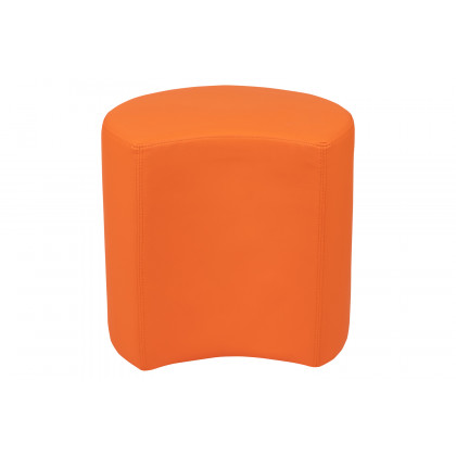BLNK Nicholas Moon Flexible Soft Seating - Orange, 18"H Seat