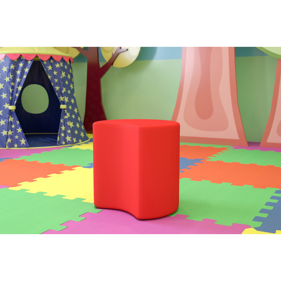 BLNK Nicholas Moon Flexible Soft Seating - Red, 18"H Seat