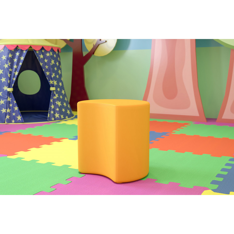 BLNK Nicholas Moon Flexible Soft Seating - Yellow, 18"H Seat