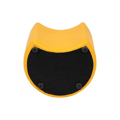BLNK Nicholas Moon Flexible Soft Seating - Yellow, 18"H Seat