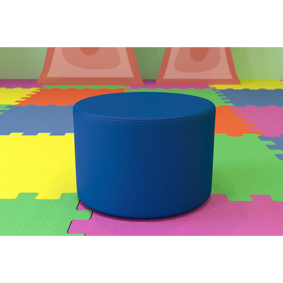 BLNK Nicholas Circle Flexible Soft Seating - Blue, 12"H Seat