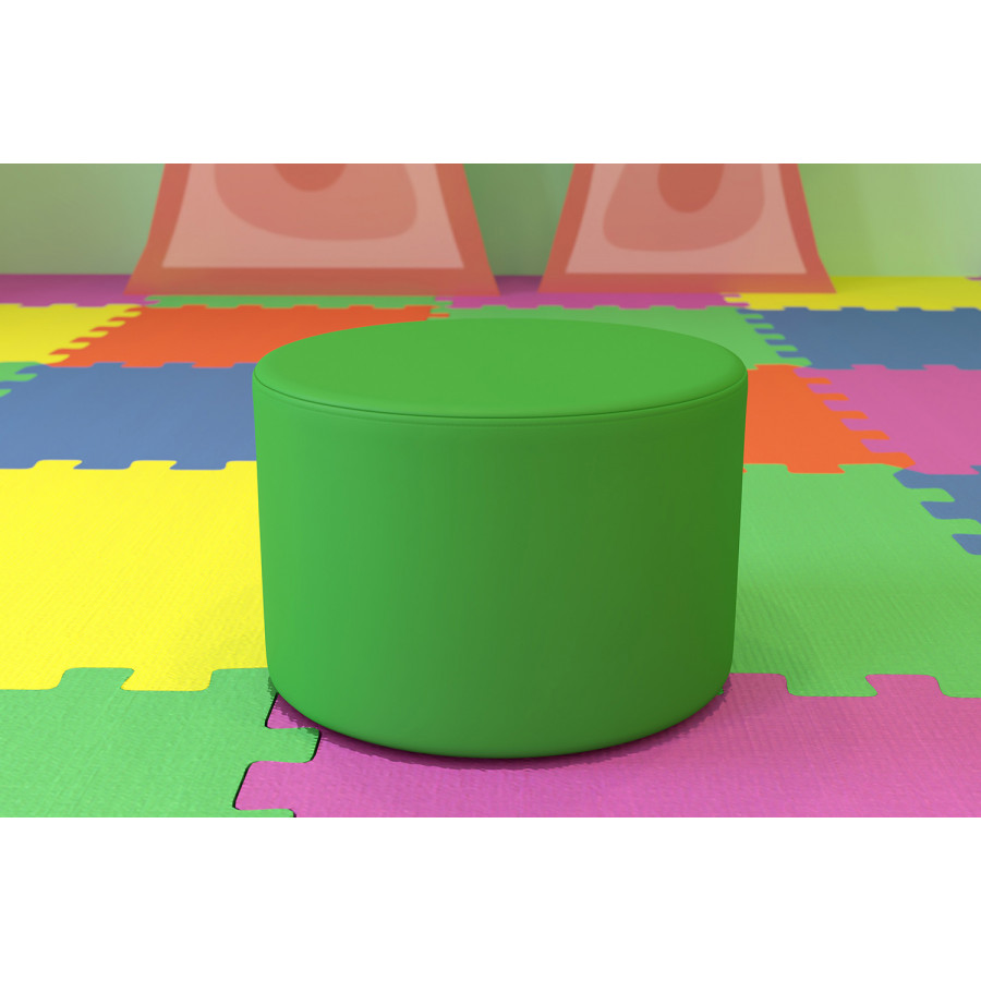 BLNK Nicholas Circle Flexible Soft Seating - Green, 12"H Seat