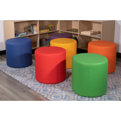 BLNK Nicholas Circle Flexible Soft Seating - Purple, 18"H Seat