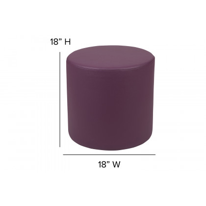 BLNK Nicholas Circle Flexible Soft Seating - Purple, 18"H Seat
