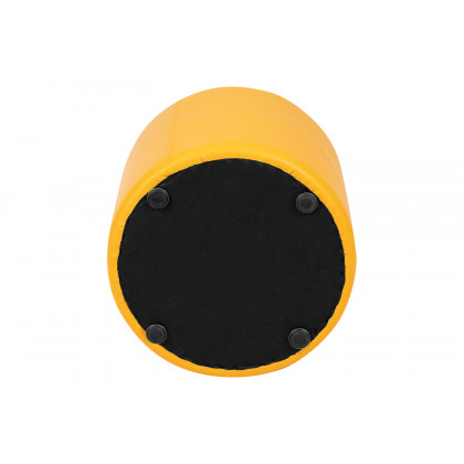 BLNK Nicholas Circle Flexible Soft Seating - Yellow, 18"H Seat