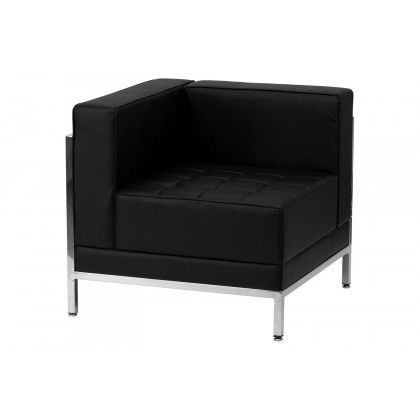 BLNK - HERCULES Imagination Series LeatherSoft Contemporary Left Corner Chair with Encasing Frame
