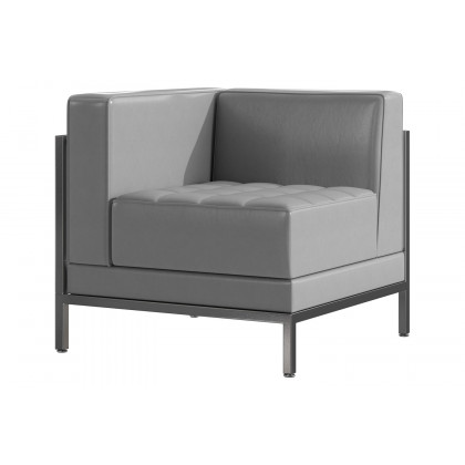 BLNK - HERCULES Imagination Series LeatherSoft Contemporary Left Corner Chair with Encasing Frame