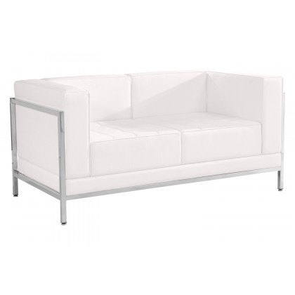 BLNK - HERCULES Imagination Series LeatherSoft Contemporary Loveseat with Encasing Frame