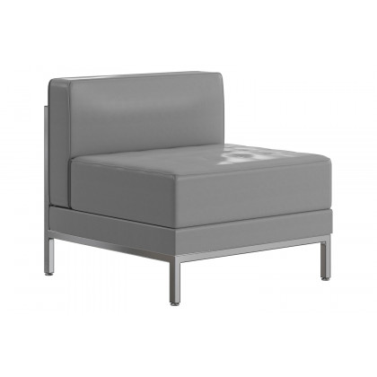 BLNK HERCULES Imagination Series LeatherSoft Contemporary Middle Chair - Gray
