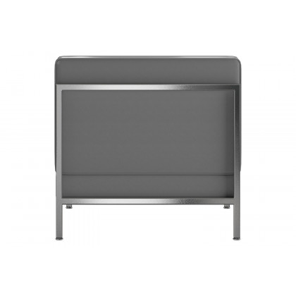 BLNK HERCULES Imagination Series LeatherSoft Contemporary Middle Chair - Gray