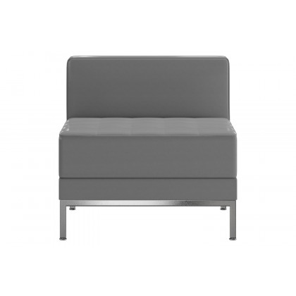 BLNK HERCULES Imagination Series LeatherSoft Contemporary Middle Chair - Gray