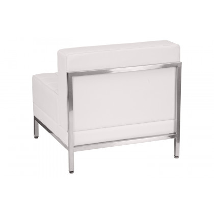 BLNK HERCULES Imagination Series LeatherSoft Contemporary Middle Chair - Melrose White