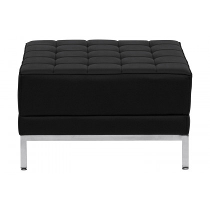 BLNK HERCULES Imagination Series LeatherSoft Ottoman - Black