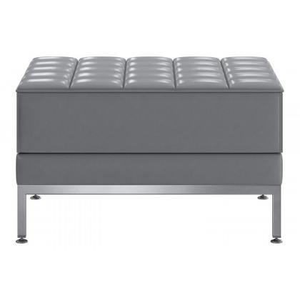 BLNK HERCULES Imagination Series LeatherSoft Ottoman - Gray