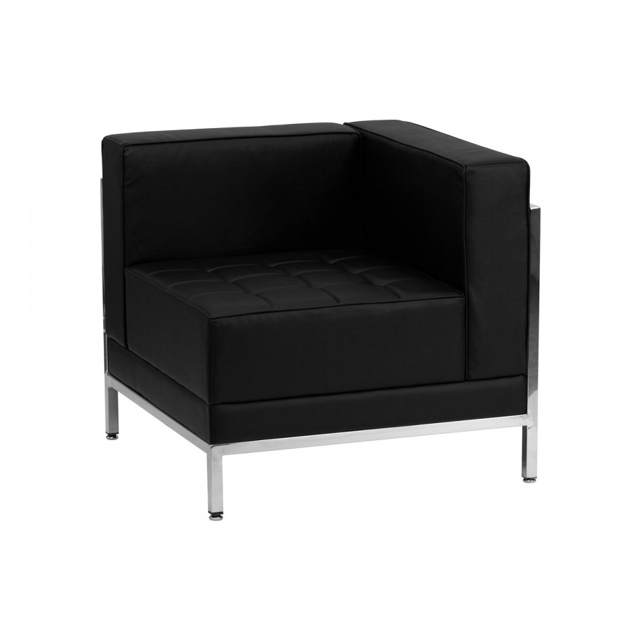 BLNK - HERCULES Imagination Series LeatherSoft Contemporary Right Corner Chair with Encasing Frame